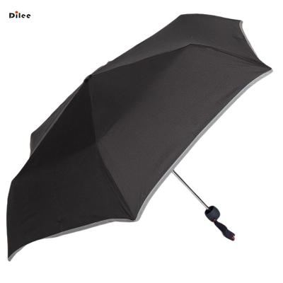 China Best Quality Manual Open Customized Promotional Logo Cheap Lady Up Small 3 Fold Folding Sun UV Rain Umbrella for sale