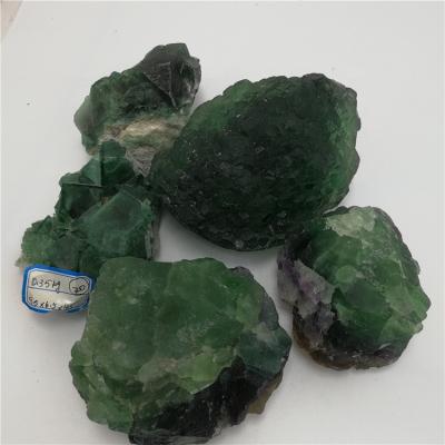 China China Wholesale Natural Raw Mineral Group Crystal Stone Green Fluorite Specimen For Decoration for sale