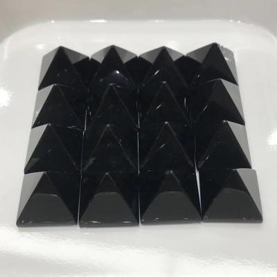 China Wholesale Natural Black Pyramid Crystal Folk Crafts China Obsidian For Decoration for sale