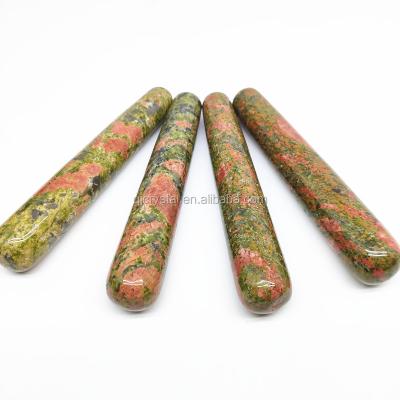 China China wholesale natural green jade yoni magic wands gemstone massage crystal magic wand for sale for sale