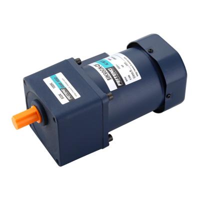 China Totally Enclosed AC Motor With Electric Brake Reducer 6w 60mm Height Reversible for sale