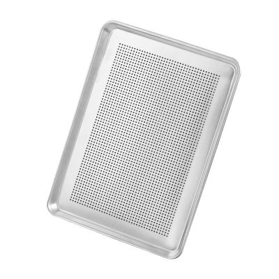 China Aluminum Alloy Viable Anode Punch Cake Drying Tray Oven Commercial Tray for Moon Cake Pizza Baking Tray for sale