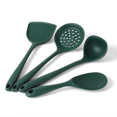 China Customized Viable Nonstick Silicone Spatula Utensil Kitchen Cooking Tools Cookware Spoon Kitchen Utensil Sets for sale