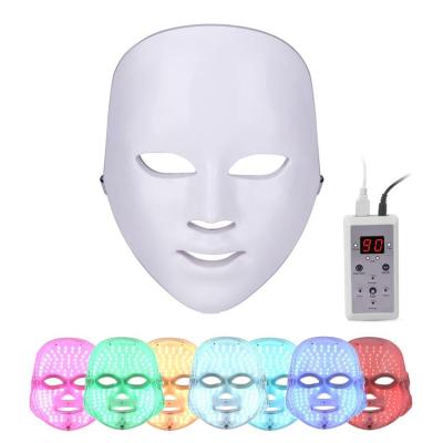 China Korean Pigment Removal Beauty Maskmask Silicone Therapy7 Colors Face and Chest Led Masks 7 Color Seven Color Transforming Led Face Mask for sale