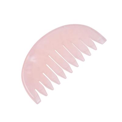 China China Hot Selling Private Label Rose Quartz Crystal Jewelry Comb for sale