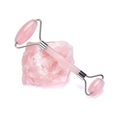 China High quality facial face massager rose quartz gua sha tool kit jade roller with box packing for sale