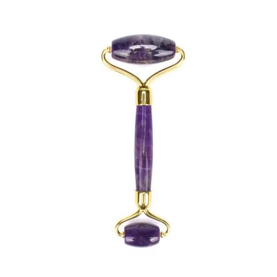 China 2021 fresh best selling wholesale price amethyst skin care beauty tool kit jade facial roller for face gua sha board for sale