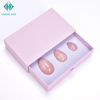 China China 2020 wholesale natural bulk rose quartz yoni eggs for sale