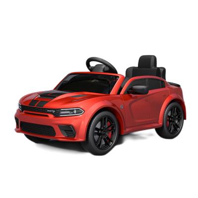 China Double Open Doors Licensed Electric Classic Cars For Kids Ride-On Cars Kids Electric Car With Rubber Tires for sale