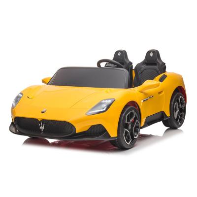 China Ride On Toy Real 24V Seater Licensed Electric Kids Two Big Maseratis Ride On Cars For 10 Years for sale