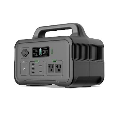 China Lifepo4 Type C 626 Watt Generator Power Bank 110V 600W Solar Portable Power Station High Efficiency For Outdoor Camping for sale