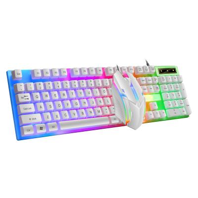 China Anti-Drop RGB Gamer Backlit Keyboard and Mouse Combo LED USB Wired Multimedia Gaming Ergonomic Keyboards for PC Computer DesktopTeclado for sale