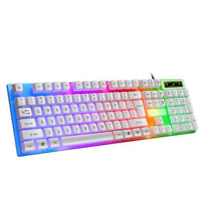 China Anti-Drop OEM Ergonomic Keyboard RGB 104keys Desktop Computer Laptop Gaming Ergonomic Mouse And Keyboard for sale