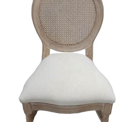 China OAK EUROPEAN Stackable Beech THIEF Promotion Ghost Wooden French Oval Wedding Louis Dining Chair for sale