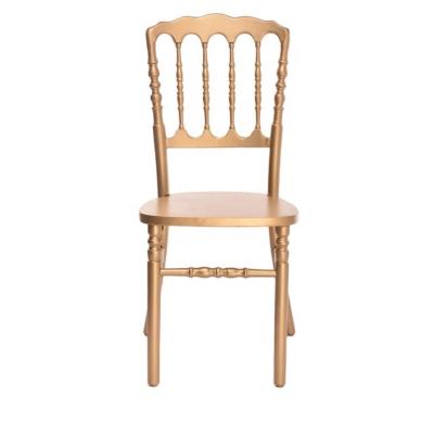 China Farmhouse Wood Napoleon Chair Wedding Banquet Dining Chair for sale