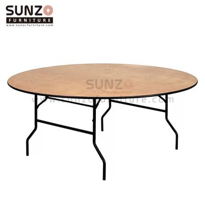 China Good quality five star foldable used round banquet table for sale for sale