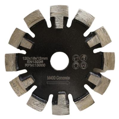 China 125mm Concrete Laser Welded Tuck Point Underfloor Heating Concrete Diamond Saw Blade With Guard Teeth for sale