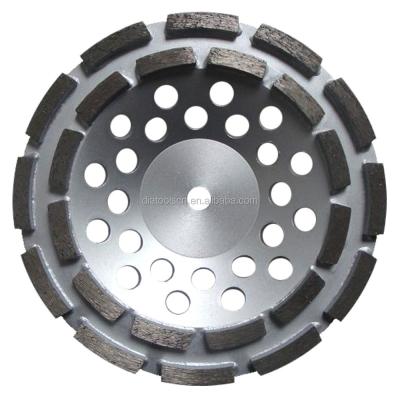 China Stone 180mm Diamond Double Row Cup Grinding Wheel For Stone for sale