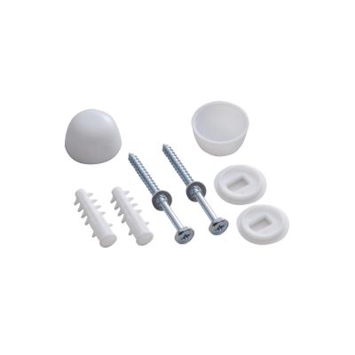 China Wholesale PP+Iron Factory WC Toilet Fix Bolt Kit , Galvanized ST6.3*78 Toilet Fixing Bolt Kits for sale