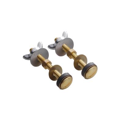 China Iron 5/16*75mm Iron WC Toilet Fix Bolt Kit ,Courses Fixing Bolt Kits With Copper Plating for sale