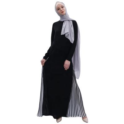 China Muslim Abaya Long Abaya Dress 2021 New Color Matching Islamic Clothing Long Sleeve for sale