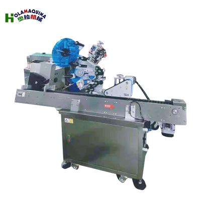 China Food Automatic Horizontal Self Adhesive Labeling Machine Reagent Oral Liquid Plastic Tube Labeling Machine for sale