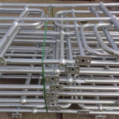 China Industrial Galvanized Railings For Outdoor Steps , Rack Fencing Chemical Industry Stainless Steel Ball Joint Handrail for sale