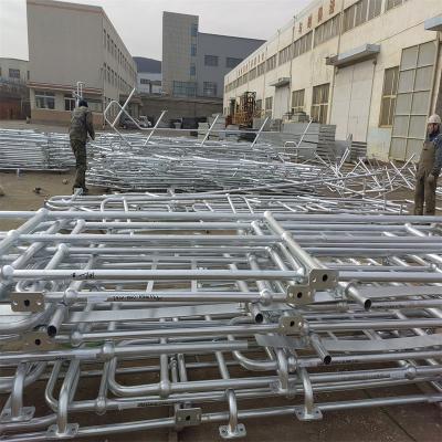 China Modern HDG Welded Hot Dipped Galvanized Railings / Brackets / Steel Ball Joint Handrails for sale