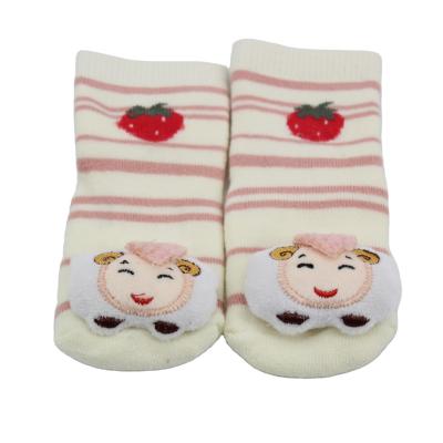 China QUICK DRY factory sells cotton cost-effective cartoon non-slip baby floor socks for sale