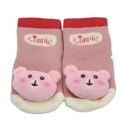 China QUICK DRY Hot Sale Cartoon Pattern Cotton Baby Non-slip Floor Socks for sale