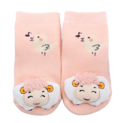 China Cartoon Rabbit Doll Baby Cotton Toddler QUICK DRY Hot-selling Decorative Socks with Built-in Bells for sale