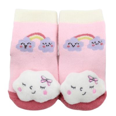 China QUICK DRY factory sells cotton cost-effective cartoon non-slip baby floor socks for sale