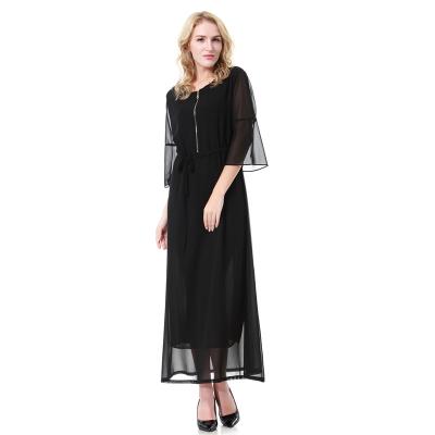 China New Fashion Anti-static Wholesale Ladies Long Finished Muslim Dress for sale