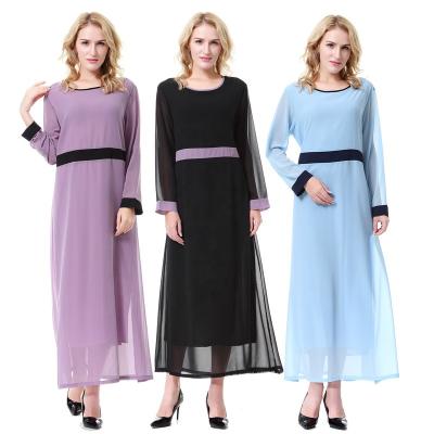 China New fashion anti-static high quality casual wholesale ladies long finished muslim dress for sale