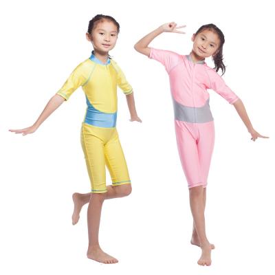 China Factory New Fashion Girls Kids Muslim Swimwear Cute Girl Anti-UV Swimsuit for sale