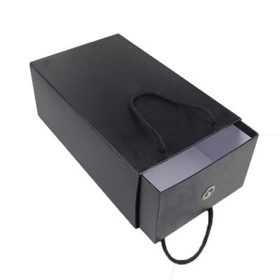 China China Supplier Recyclable Shoes Drawer Paper Box Custom Printed Cardboard Box Shoes Paper Box With Handles for sale