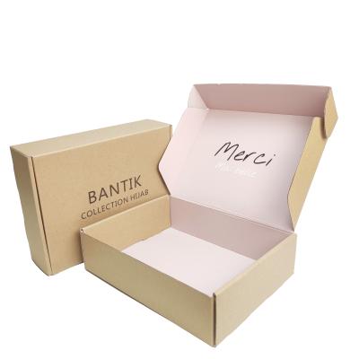 China Recyclable High Quality Custom Big Logo Gift Box T-shirt Boxes Shipping Box For Hijab for sale