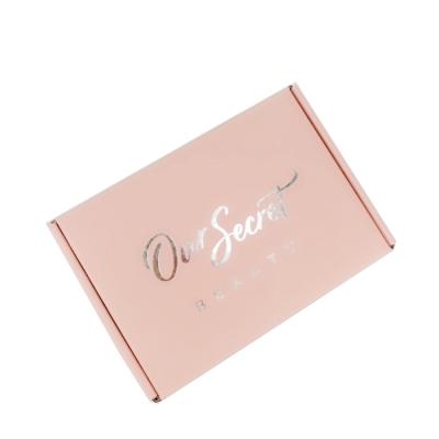 China Recyclable High Quality Gift Boxes Press On Nail Packaging Box Pink Skin Care Packaging Box for sale