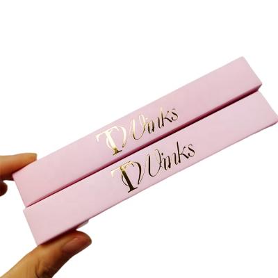 China Recycled Materials Like White Card Boxes For Pink Lipstick Lip Gloss Boxes With Logo Beauty Lipgloss Packaging Box for sale