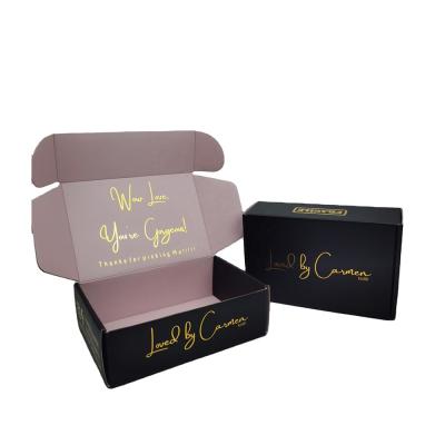 China High Quality Corrugated Box Recyclable With Gold Foil Stamping Logo Box Luxury Perfume Bottle Double Side Printing Shipping With Box for sale