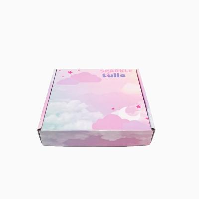 China Recyclable luxury corrugated paper box for skin care skincare double side colorful packaging box printing makeup gift boxes for sale