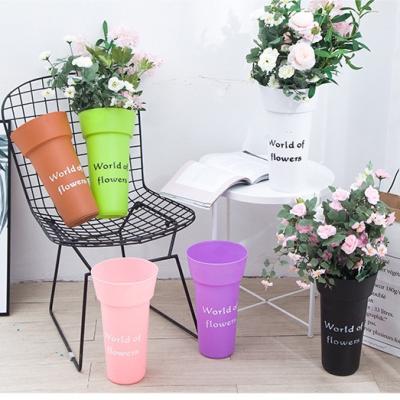 China Europe style European household flower pot florist plastic flower tub for sale