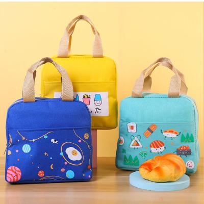 China Oxford Cloth Japan Style Lunch Bag Inside With Aluminum Foil Cartoon Portable Handbag for sale