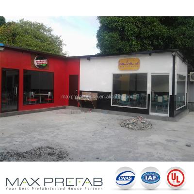 China Modular Ready Made Car Park T Small Steel Structure House Prefab For Dessert Shop for sale