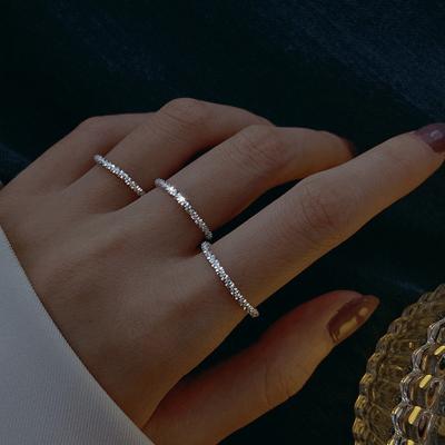 China INS Fashion Link Chain CLASSIC Band Rings Delicate Bling Bling Ring for sale