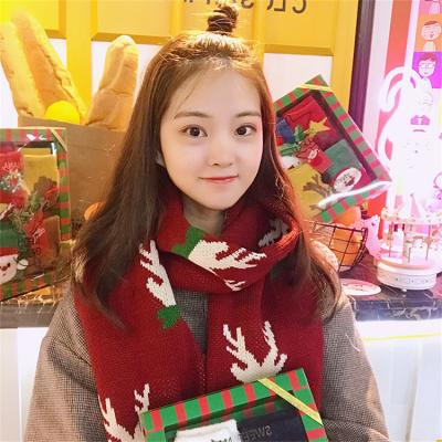 China Others Wholesale Winter Style Christmas Thick Scarf Shawls Knitting Kid Scarves for sale