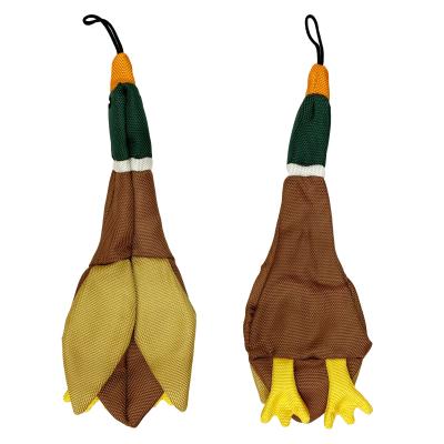 China U-PETS Sustainable Cheap Unstuffed Duck Shaped Dog Toy Durable for sale