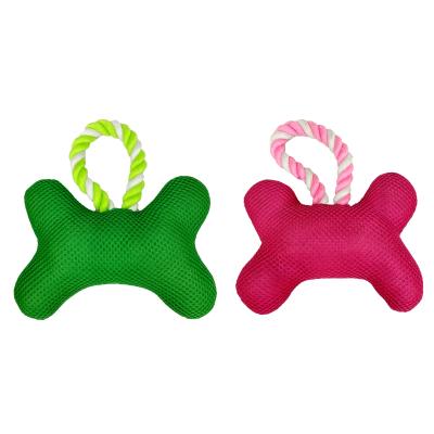 China U-PETS Sustainable Mesh Bone Shape Dog Floating Chew Toy Interactive for sale