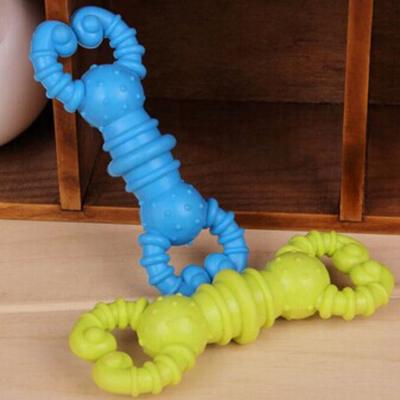 China New Design Viable Shape Centipede TPR Rubber Dog Toys Pet Chew Dog Toys for sale