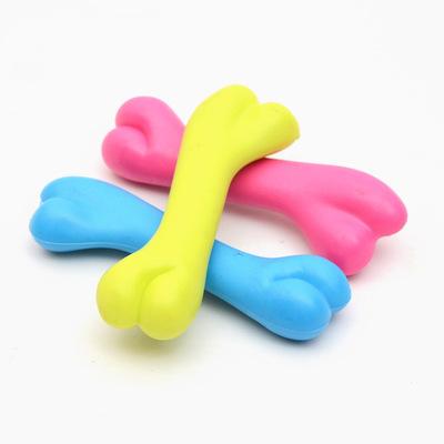 China U-PETS Sustainable Durable Soft Bone Shape Dog Chew Toys Interactive TPR Dog Toy for sale